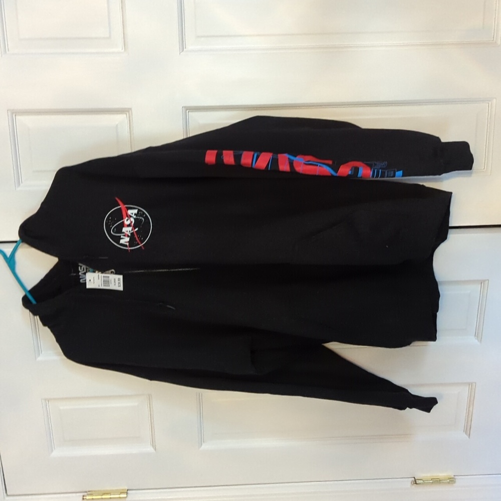 NASA zip up hooded sweatshirt from Cracker Barrel